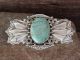 Navajo Indian Sterling Silver Turquoise Pin by Albert Cleveland