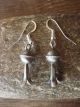 Navajo Indian Sterling Silver Squash Blossom Dangle Earrings! by M. Smith