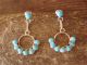 Zuni Indian Jewelry Sterling Silver Turquoise 8 Stone Dangle Earrings! Esalalio
