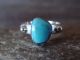 Navajo Indian Jewelry Sterling Silver Turquoise Ring- Size 7