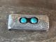 Navajo Indian Sterling Silver & Turquoise Money Clip - Skeets