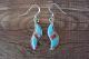Zuni Indian Jewelry Sterling Silver Turquoise Coral Opal Earrings Jonathan Shack 