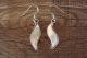 Zuni Indian Jewelry Sterling Silver Mother of Pearl Earrings Jonathan Shack 