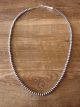 Navajo Pearl Sterling Silver Saucer Bead Hand Strung 22