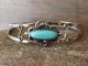 Navajo Indian Nickel Silver Turquosie Bracelet by Bobby Cleveland