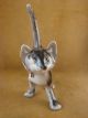 Navajo Indian Pottery Horse Hair Cat Sculpture by Vail
