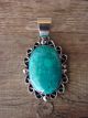 Native American Nickel Silver Chrysocolla Pendant Jackie Cleveland