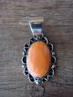 Native American Nickel Silver Spiny Oyster Pendant Jackie Cleveland