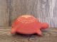 Small Navajo Pottery Hand Etched & Painted Turtle Sculpture Signed YC