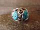 Navajo Indian Sterling Silver Turquoise Ring Size 13 - Calladitto