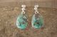 Navajo Sterling Silver Turquoise Post Earrings - Shirley Henry