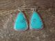 Navajo Sterling Silver Turquoise Dangle Earrings by McCarthy