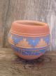 Small Navajo Indian Hand Etched & Painted Pottery Signed by YC