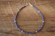 Navajo Hand Strung Lapis 3mm Beaded Anklet by D. Jake