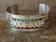 Navajo Sterling Silver Turquoise Chip Inlay Bracelet by Ray Begay