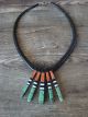 Santo Domingo Jet and Turquoise Heishi Necklace - Torevia Crespin