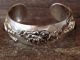 Navajo Sterling Silver Onyx Horse Rope Cuff Bracelet by Bobby Platero