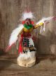Navajo Indian Handmade Redtail Hawk Kachina Dancer Signed BG