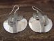 Navajo Indian Sterling Silver Cactus Dangle Earrings by Spencer