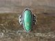 Navajo Indian Sterling Silver Turquoise Ring by Platero - Size 7.5