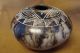 Acoma Pueblo Etched Horse Hair Seed Pot by Gary Yellow Corn
