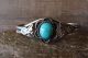 Native American Jewelry Nickel Silver Turquoise Bracelet by Phoebe Tolta