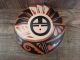 Jemez Indian Pottery Hand Painted Sunface Seed Pot by Loretto