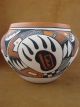 Acoma Pueblo Pottery Hand Painted Bear Pot by Ed Lewis