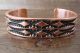 Navajo  Jewelry Hand Stamped Copper Bracelet Jerrold Tahe!