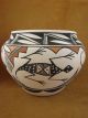Acoma Pueblo Pottery Hand Painted Lizard Pot by Ed Lewis