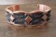 Navajo  Jewelry Hand Stamped Copper Bracelet Jerrold Tahe!