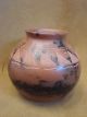 Small Navajo Indian Pottery Hand Etched Horse Hair Pot Signed Gilmore