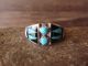 Zuni Indian Sterling Silver Multi-Stone Inlay Ring Size 6 Signed Boone