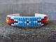 Small Navajo Hand Beaded Baby Cuff Bracelet by Cleveland