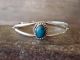 Navajo Indian Sterling Silver Turquoise Baby / Child Bracelet by Mariano