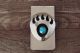 Navajo Indian Sterling Silver Turquoise Bear Paw Money Clip