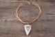 Zuni Jewelry Abalone Shell Arrow Head Necklace by Justin Red Elk