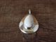 Native American Sterling Silver White Howlite Pendant by Russel Wilson