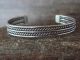 Navajo Indian Jewelry Sterling Silver Cuff Bracelet by Elaine Tahe