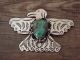 Navajo Indian Nickel Silver Turquoise Peyote Bird Pin by Jackie Cleveland