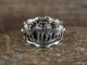 Navajo Indian Sterling Silver Wolf Pack Ring Size 12 - Genevieve Francisco