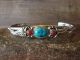 Navajo Indian Sterling Silver Turquoise & Coral Bracelet -Harris Largo