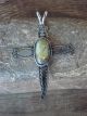 Navajo Indian Nickel Silver & Turquoise Cross Pendant by Jackie Cleveland