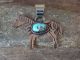 Navajo Copper & Turquoise Horse Pendant by Jackie Cleveland