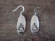 Navajo Indian Sterling Silver Stamped Dangle Earrings by T&R Singer!