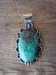 Native American Nickel Silver Chrysocolla Pendant Jackie Cleveland