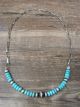 Navajo Pearl & Rondelle Turquoise Sterling Silver 21