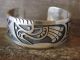 Hopi Indian Sterling Silver Hummingbird Cuff Bracelet -Trinidad Lucas