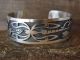Hopi Indian Sterling Silver Dragonfly Cuff Bracelet -Trinidad Lucas