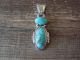 Navajo Sterling Silver Turquoise Pendant by Sadie Jim